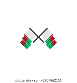 Madagascar flags icon set, Madagascar independence day icon set vector  sign symbol