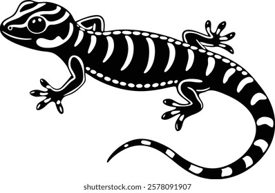 Madagascar gecko isolated on white background