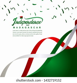 Madagascar Independence Day Celebration Creative Design Illustration Vector Template