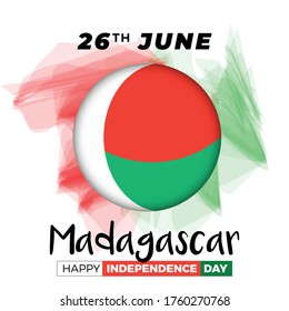 Madagascar Independence Day Celebration Creative Design Illustration Vector Template
