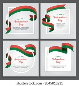 Ilustración vectorial del día de la independencia de Madagascar en fondo blanco
