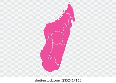 Madagascar Map Fuscia Color Background quality files png