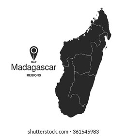 Madagascar Map Regions