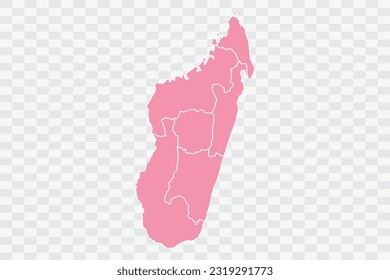 Madagascar Map Rose Color Background quality files png