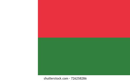 Madagascar national flag 
