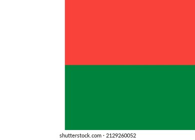 Madagascar official flag of country
