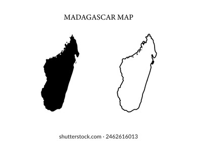 Madagascar region country map vector