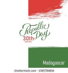 Madagascar Republic Day Vector Design Template Illustration. Good for greeting card, brochure, poster.