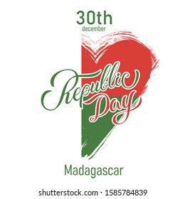 Madagascar Republic Day Vector Design Template Illustration. Good for greeting card, brochure, poster.