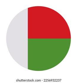 Madagascar vector flat icon. Isolated Madagascar emoji illustration