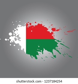 Madagascar Vector paint stain
