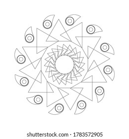 Madalas coloring page. Adult Coloring Page. Therapeutic coloring Page
