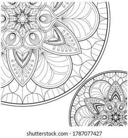 Madalas coloring page. Adult Coloring Page. Therapeutic coloring Page.
