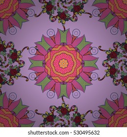 Madalas. Pink, gray, green. Vector illustration texture