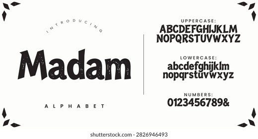 Madam Hand Drawn Bold Font For Whimsical And Playful Design Projects And Branding