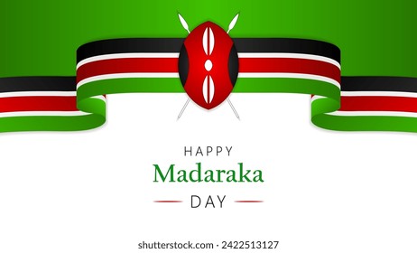 Madaraka Day design, vector illustration.Madaraka Day is a public holiday celebrated in Kenya on June 1st each year