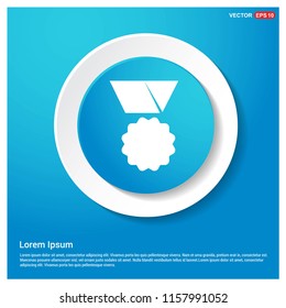 Maddle Icon Abstract Blue Web Sticker Button - Free vector icon
