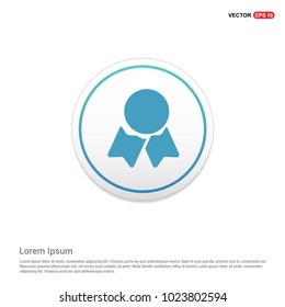 Maddle Icon Hexa White Background icon template