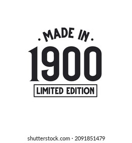 Made in 1900 Limited Edition