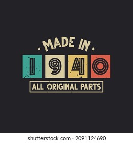 Made in 1940 All Original Parts