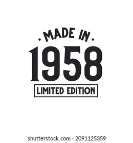 Made in 1958 Limited Edition