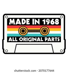 Made In 1968 All Original Parts Cassette Tape
