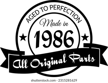 Fabricado en 1986, envejecido a la perfección, todas las piezas originales