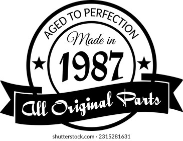 Fabricado en 1987, envejecido a la perfección, todas las piezas originales