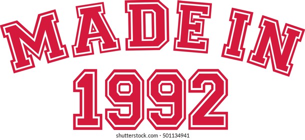 Made in 1992
