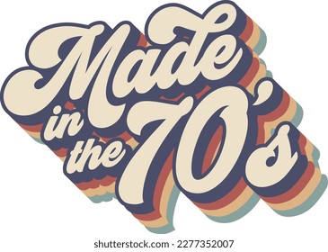 Made in the 70s. Artwork design, illustration for tshirt printing.