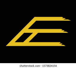 I made an abstract logo, this logo can form GE letters, pencil icon and more