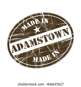Made in Adamstown rubber stamp