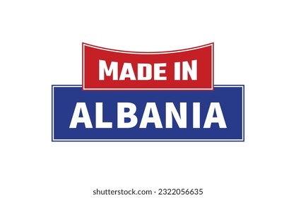 Fabricado En Albania Vector De Sello