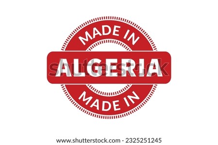 Made In Algeria Rubber Stamp