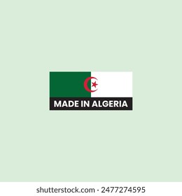 Made in Algeria vector logo badge.