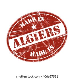 Made in Algiers rubber stamp