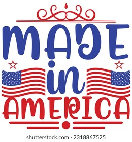 Made in America, design and vector file.