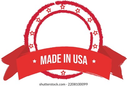 Made in America emblem for packaging
