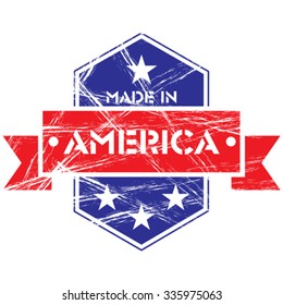 Made in America grunge badge