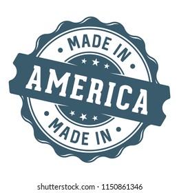 Made in america stam/label