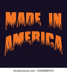 Made in the America t shirt design
