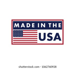 made in america vector logo design template