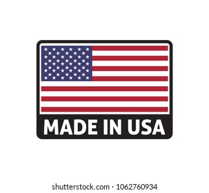 made in america vector logo design template