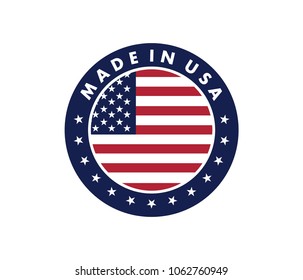 made in america vector logo design template