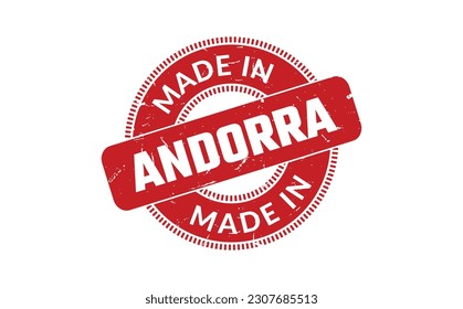 Made In Andorra Rubber Stamp