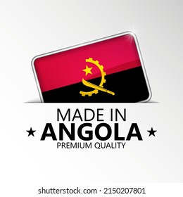 Made in Angola graphic and label. Element of impact for the use you want to make of it.