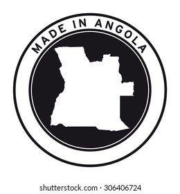 Made in Angola vector logo sticker button