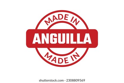 Made In Anguilla Rubber Stamp