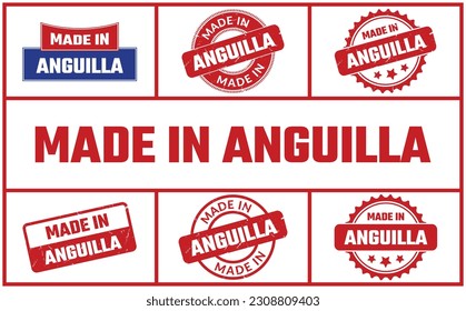 Made in Anguilla Rubber Stempel Set