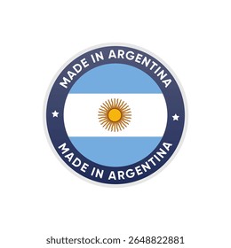 Feito na Argentina Selo Carimbo Vetor Design